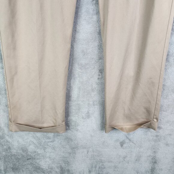 Men's Pro Tour Khaki Dress Pants Golf Hi Rise Polyester Stretch Size 38x29 - Picture 3 of 13